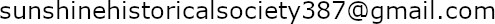 Sunshine Historic Society Email